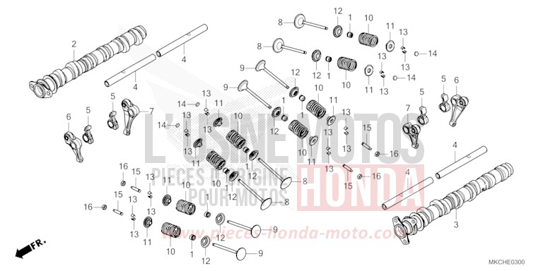 CAMSHAFT/VALVE for Gold Wing PEAL DEEP MUD GRAY (NHC47B) from 2021